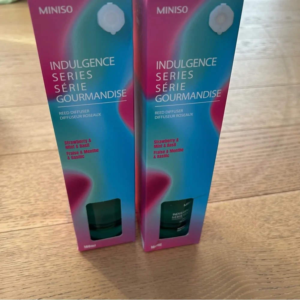 Set of 2 Miniso Home Reed Diffuser Strawberry